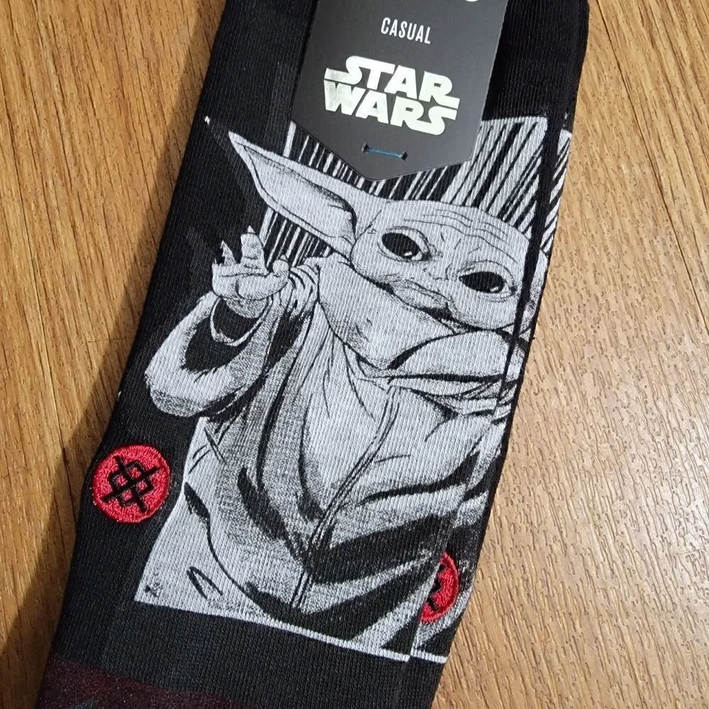 Stance Star Wars Grogu Baby Yoda Mudhorn Mando Socks Size Large L Manga Style